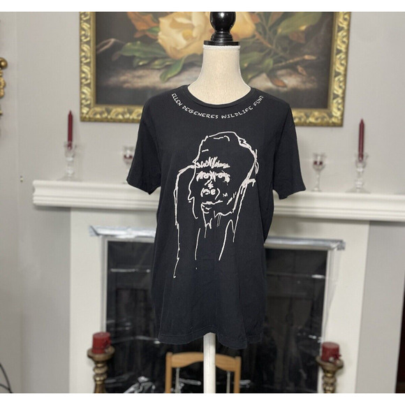 ELLEN DEGENERES WILDLIFE FUND Gorilla Tee T-Shirt Women's Large (FADED) - Picture 1 of 6